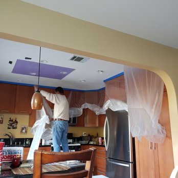 Dr Drywall - Masking off the rest of the kitchen - Drywall Installation & Repair Near Me - Simi Valley, California Dr Drywall - Masking off the rest of the kitchen - Drywall Installation & Repair Near Me - Simi Valley, California