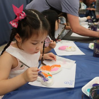 The Painted Penguin - The 4 year old grand-darling is having a blast here painting her butterfly. - Kids Activities Near Me - Northbrook, Illinois