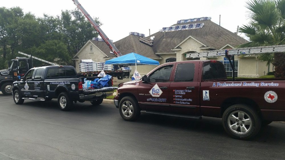 Slide of Perry Roofing