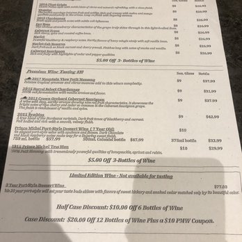 Prince Michel - Tasting menu - Wine Tasting Room Near Me - Leon, Virginia Prince Michel - Tasting menu - Wine Tasting Room Near Me - Leon, Virginia