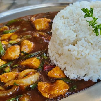 Curry Place - A chicken dish with spicy green chili - Indian Near Me - Wesley Chapel , North Carolina