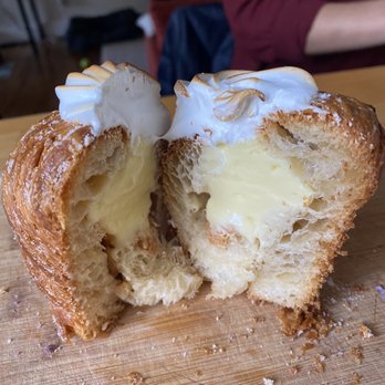 Bake Sum - Yuzu meringue croissant cross section - Desserts Near Me - Oakland, California Bake Sum - Yuzu meringue croissant cross section - Desserts Near Me - Oakland, California