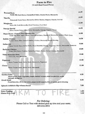 Menu photo 3 Farm To Fire Monroe, NH Menu photo 3 Farm To Fire Monroe, NH