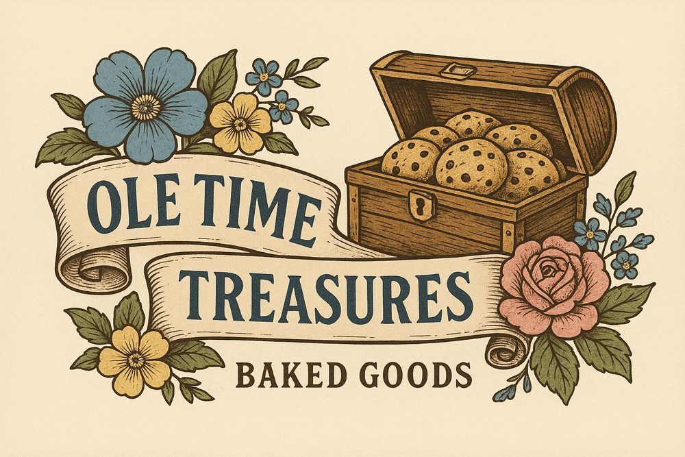 Ole Time Treasures Baked Goods Logo
