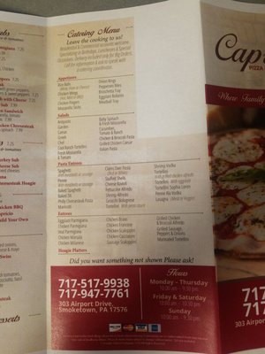Menu photo 1 Capricio's Smoketown, PA