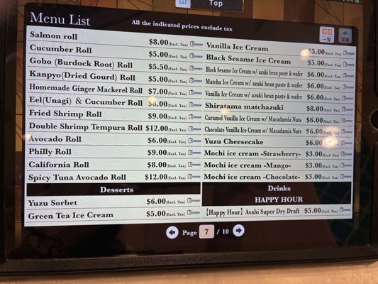 Menu photo 4 Kaiten Sushi Ginza Onodera Hawaii Honolulu, HI