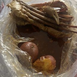 Snow Crab Leg and uncut red potatoes Snow Crab Leg and uncut red potatoes