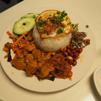 Food Terminal - Nasi lemak--overall, really excellent. 10/10 would stuff my face with it again. - Malaysian Near Me - Chamblee, Georgia