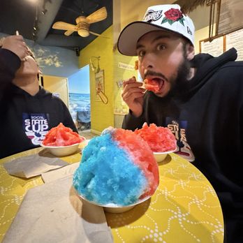 Wahine Kai - Both cotton candy flavors!! - Shaved Ice Near Me - San Diego, California