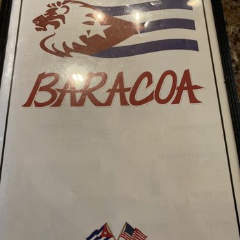 Baracoa Cuban Restaurant - The menu front - Cuban Near Me - Palmdale, California