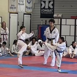Tiger comes Academy student practice is sparring with technique and courage
