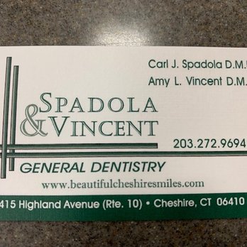 Spadola & Vincent - Our office business card - General Dentistry Near Me - Cheshire, Connecticut Spadola & Vincent - Our office business card - General Dentistry Near Me - Cheshire, Connecticut