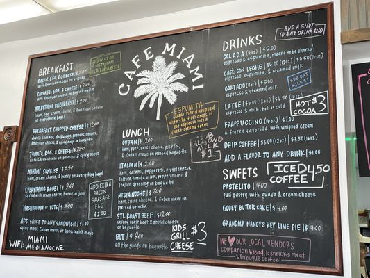 Menu photo 4 Cafe Miami St. Louis, MO