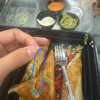 Elvira's Mexican Grill - Thread found in Flautas De Pollo - Mexican Near Me - Upland, California Elvira's Mexican Grill - Thread found in Flautas De Pollo - Mexican Near Me - Upland, California