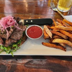 Three Vikings - Chimichurri Steak Frites $24.25 in 2026. It's quite filling.