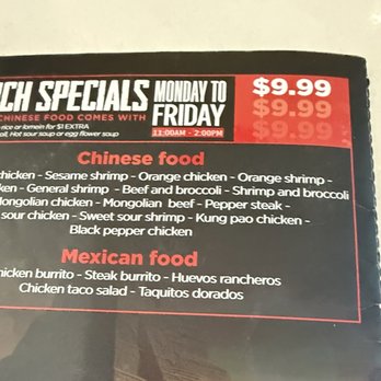 Mexichina - Weekly lunch special - Chinese Near Me - La Vergne, Tennessee