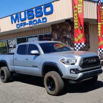 Musso Off-Road - 2017 TRD off-road with a 2.5 front lift and 1.5 inch real lift along with new wheels! - Auto Repair Near Me - Folsom, California Musso Off-Road - 2017 TRD off-road with a 2.5 front lift and 1.5 inch real lift along with new wheels! - Auto Repair Near Me - Folsom, California