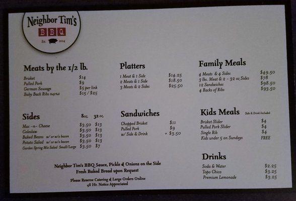 Menu photo 7 Neighbor Tim's BBQ Boise, ID Menu photo 7 Neighbor Tim's BBQ Boise, ID