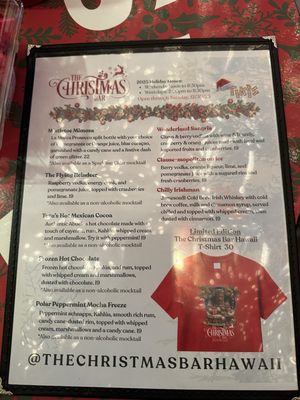 Menu photo 6 The Christmas Bar Honolulu, HI Menu photo 6 The Christmas Bar Honolulu, HI