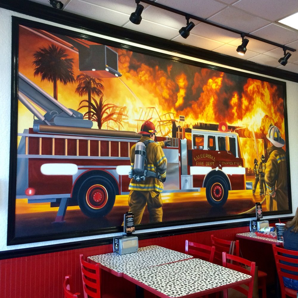 Firehouse Subs - Great FD mural - Sandwiches Near Me - Lauderhill, Florida