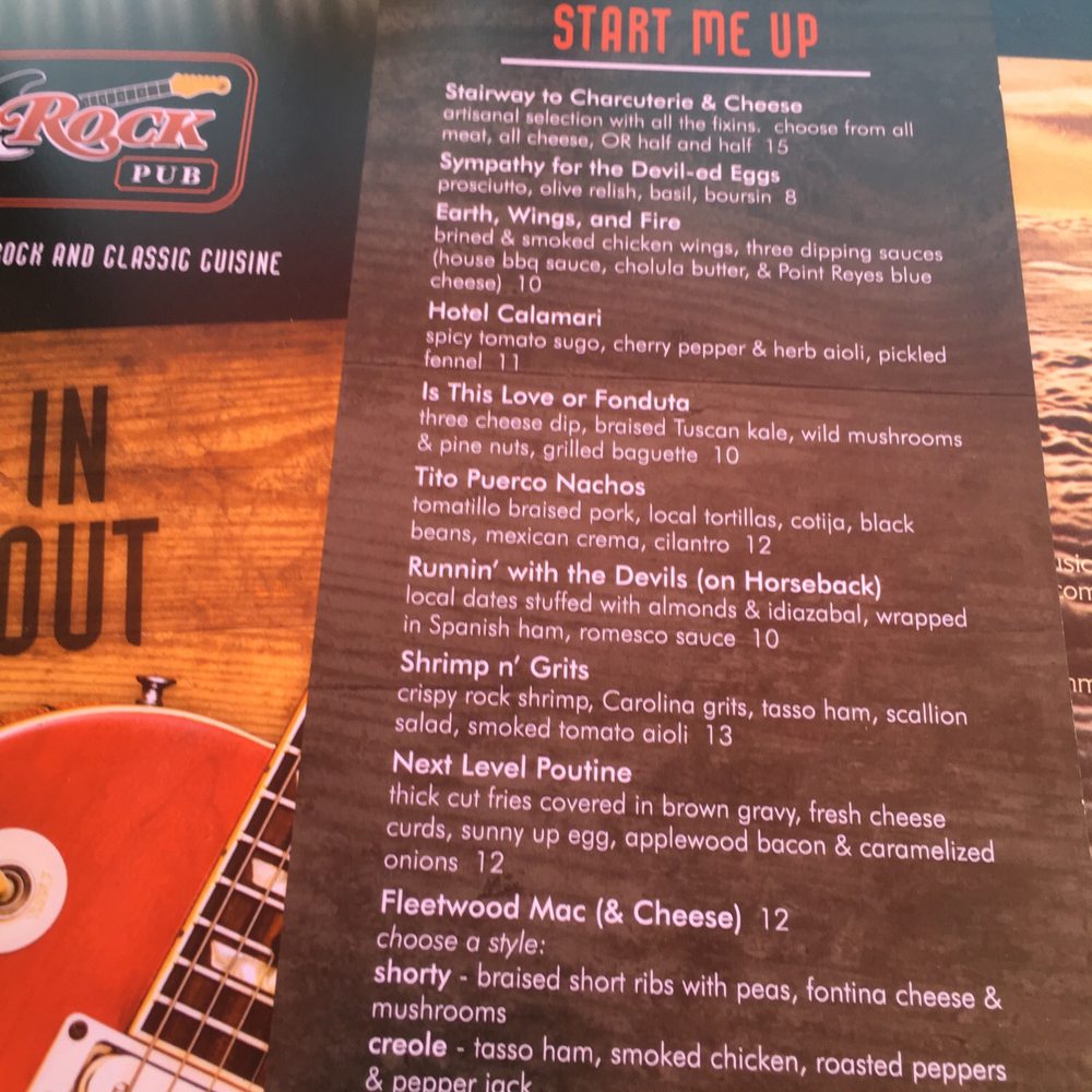 Big Rock Pub - Start me up appetizers - American Near Me - Indio, California Big Rock Pub - Start me up appetizers - American Near Me - Indio, California