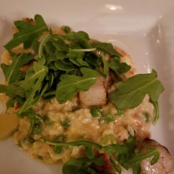 Blaze - Risotto with bits of scallop and Lobster - Burgers Near Me - Bar Harbor, Maine