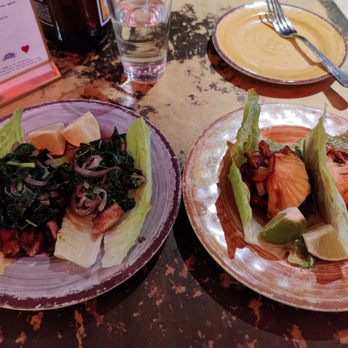 Tacovision - Jerk Chicken Tacos and Al Pastor Tacos on lettuce wraps - Tacos Near Me - New York, New York Tacovision - Jerk Chicken Tacos and Al Pastor Tacos on lettuce wraps - Tacos Near Me - New York, New York