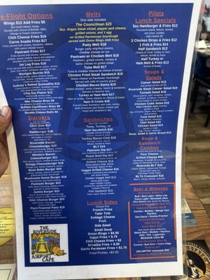 Menu photo 2 The Riverside Airport Cafe Riverside, CA Menu photo 2 The Riverside Airport Cafe Riverside, CA