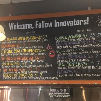 Bottle Logic Brewing - Their ever changing menu - Breweries Near Me - Anaheim, California Bottle Logic Brewing - Their ever changing menu - Breweries Near Me - Anaheim, California