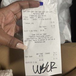 Monterey's Little Mexico Grand Prairie - Receipt