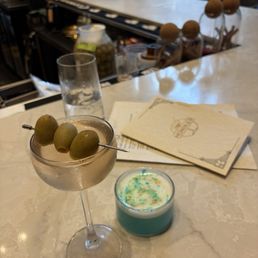 Martini and blue magic Martini and blue magic