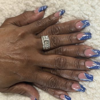 GH Nails & Spa - Denim nail design. - Nail Salons Near Me - Augusta, Georgia
