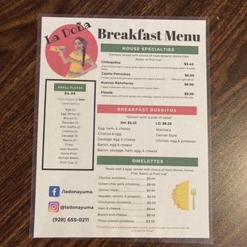 La Dona - Breakfast menu - Mexican Near Me - Yuma, Arizona La Dona - Breakfast menu - Mexican Near Me - Yuma, Arizona