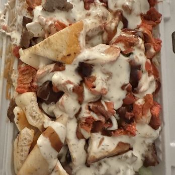 Zabi Halal Food - Lamb & Chicken Combo Rice Platter - Street Vendors Near Me - Flushing, New York