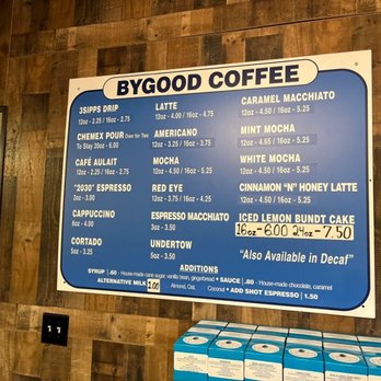 ByGood Coffee - Menu - Coffee & Tea Near Me - Winston-Salem, North Carolina ByGood Coffee - Menu - Coffee & Tea Near Me - Winston-Salem, North Carolina
