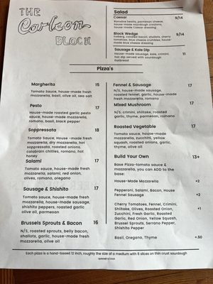 Menu photo 1 The Carlson Block Wilkeson, WA