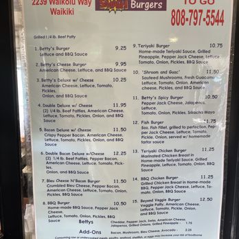 Betty’s Burgers - Burgers Near Me - Honolulu, Hawaii Betty’s Burgers - Burgers Near Me - Honolulu, Hawaii