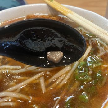 Sojo Ramen - Morsel of tonkotsu found in my vegan ramen - Ramen Near Me - Fremont, California