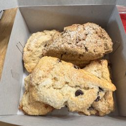 Toffee and butterscotch scones. Toffee and butterscotch scones.