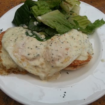 Le Petit Café - Delicious Benedict Latino!! Garlicy sauce was yummy!! - Coffee & Tea Near Me - Brooklyn, New York