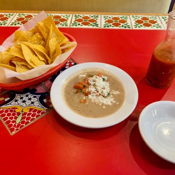 Casa Vallarta - Chips, salsa and frijoles dip - Mexican Near Me - Saugus, Massachusetts