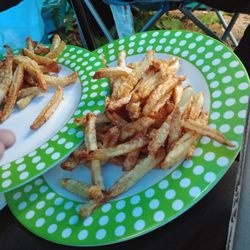 The Fry Guys - The most delicious fries (that look like sh*t but taste amazing), super expensive but worth it: get these if ur around!!!
