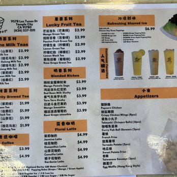 Cafe Spot - Menu - Cafes Near Me - Temple City, California