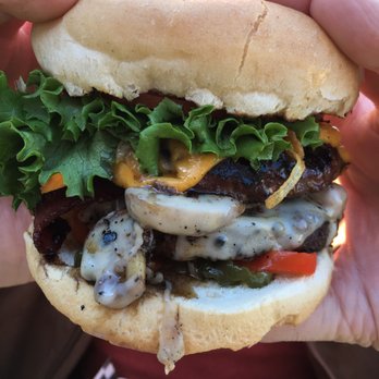 Flipp'n Burgers - Flipp'n Burger with 2 patties, 2 kinds of cheese, bacon, sauteed mushrooms and more! - Burgers Near Me - Calgary, Alberta Flipp'n Burgers - Flipp'n Burger with 2 patties, 2 kinds of cheese, bacon, sauteed mushrooms and more! - Burgers Near Me - Calgary, Alberta