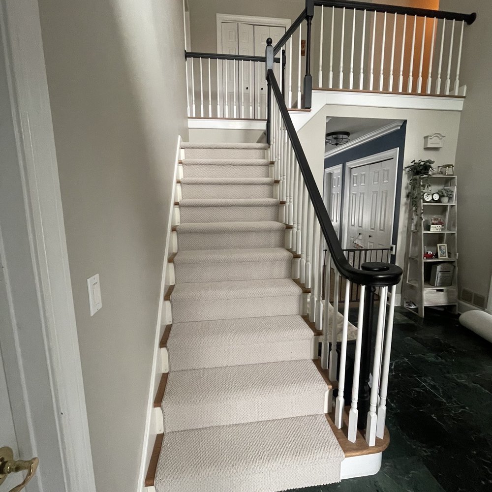 Allied Flooring & Paint - a staircase in a home - Flooring Near Me - Agawam, Massachusetts
