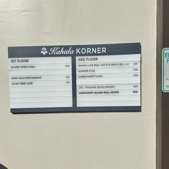 Kahala Korner - Tenant directory 01/25/26 - Shared Office Spaces Near Me - Honolulu, Hawaii Kahala Korner - Tenant directory 01/25/26 - Shared Office Spaces Near Me - Honolulu, Hawaii