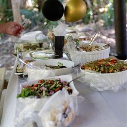 Delicious variety of salads