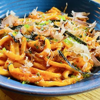 Mott St - Mentaiko Kimchi Udon* - Asian Fusion Near Me - Chicago, Illinois Mott St - Mentaiko Kimchi Udon* - Asian Fusion Near Me - Chicago, Illinois