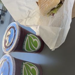 Blend Riverwalk - Gyro panini and blueberry muffins and purple hornet smoothie