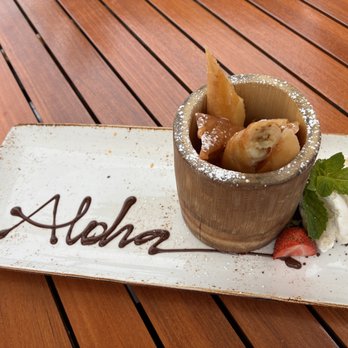 Hualani's - Banana lumpia dessert - Hawaiian Near Me - Lihue, Hawaii